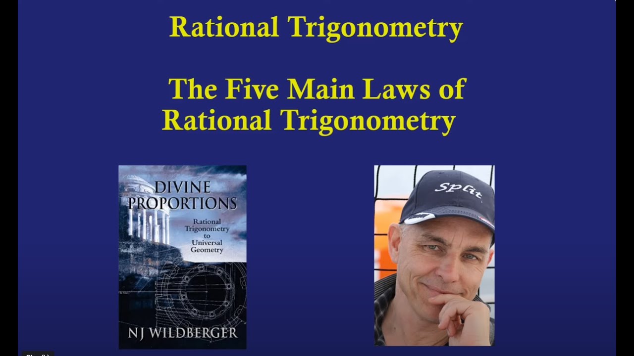 Five Main Laws of Rational Trig | Rational Trigonometry | N J Wildberger