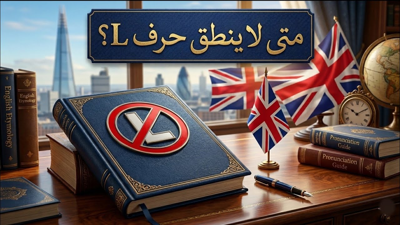 متى لا ينطق حرف L في الإنجليزية؟ شرح سهل مع أمثلة عملية 🔥