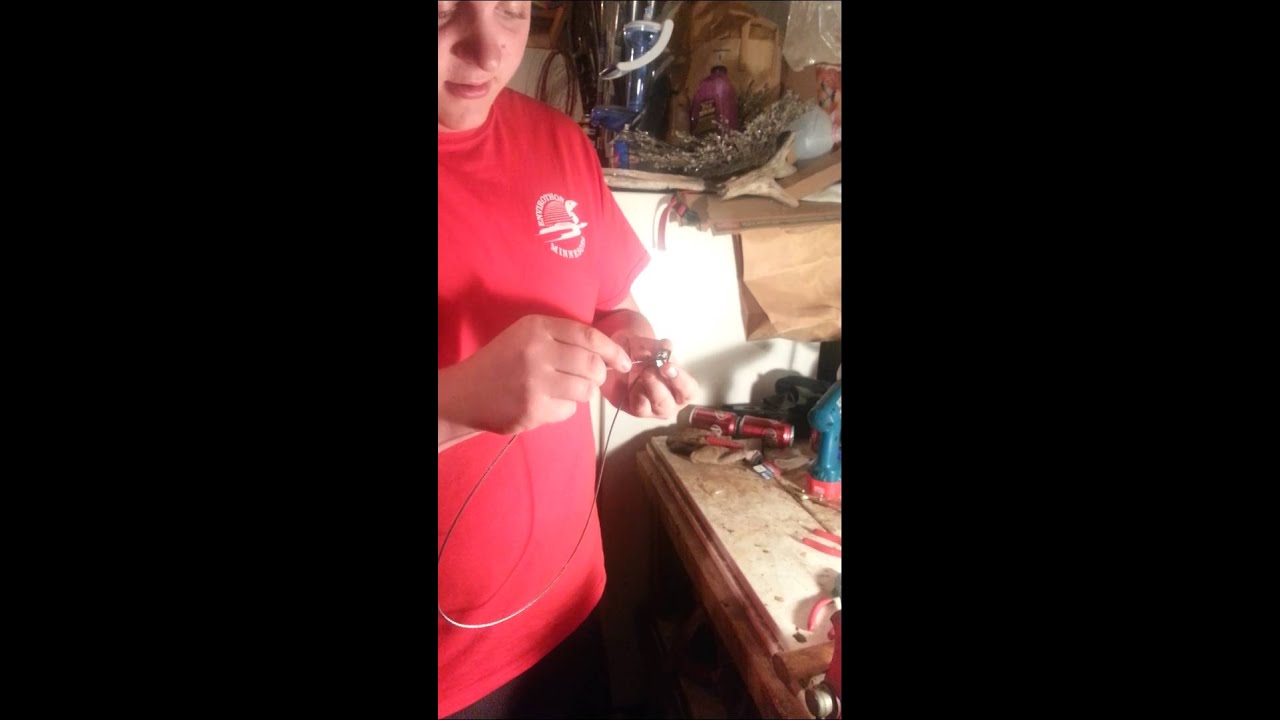 Making washer lock snares