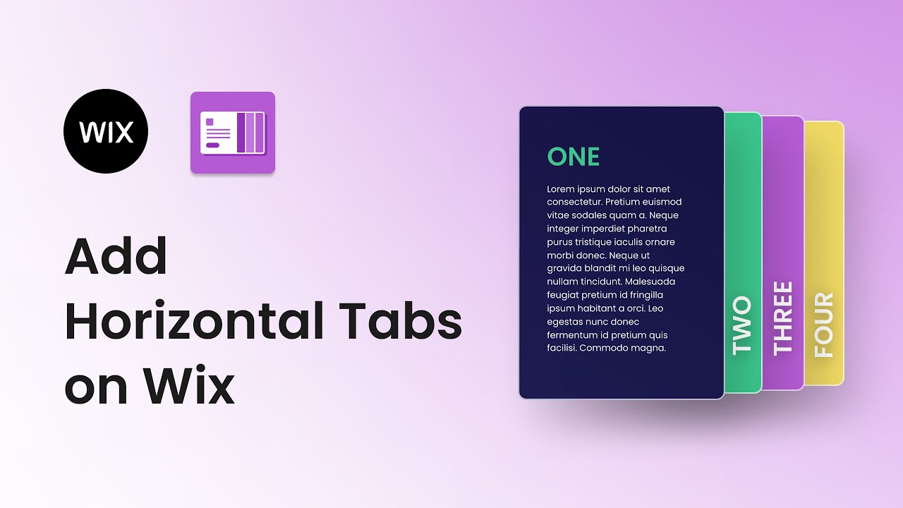 How to add Tabs with Horizontal Collapse On Wix Site