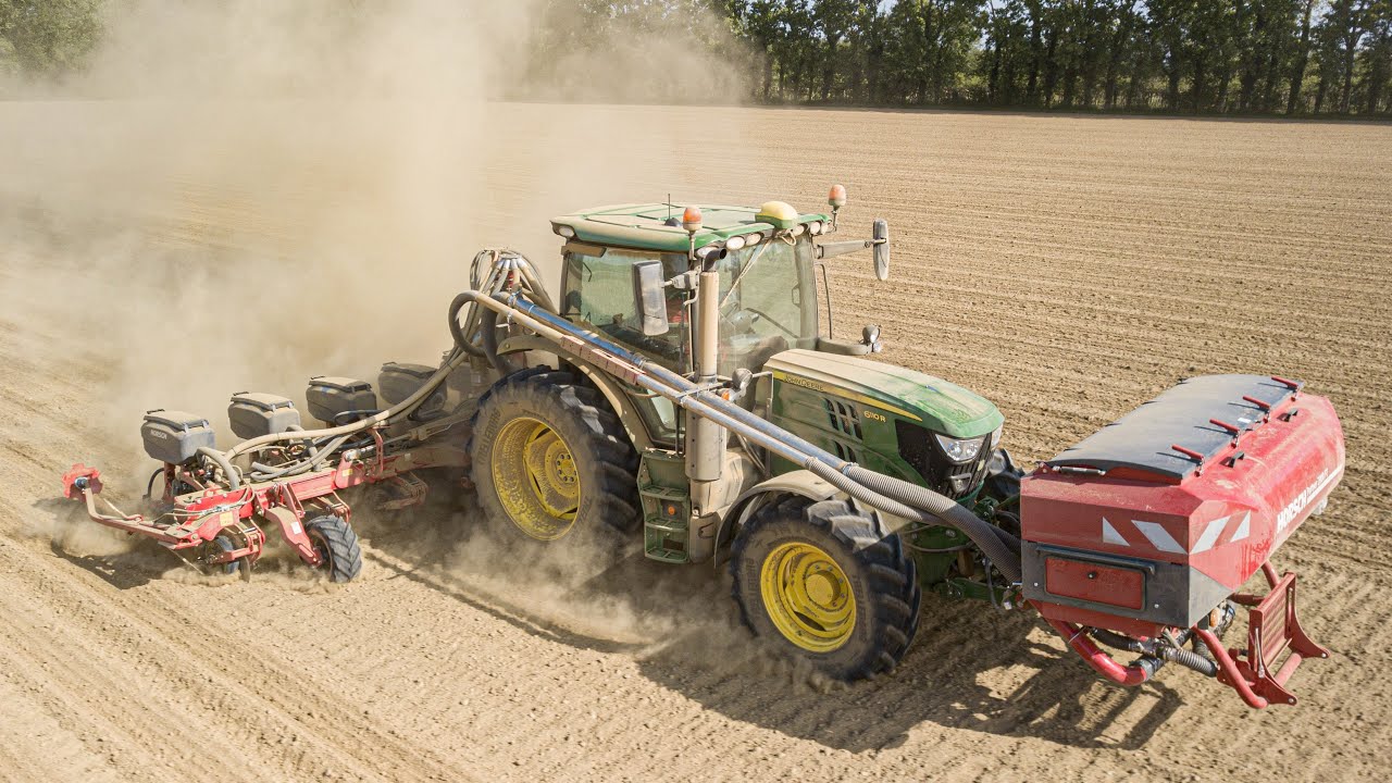 Semis de MAIS 2021 dans la POUSSIERE // HORSCH Maestro RX + Partner 2000 FT