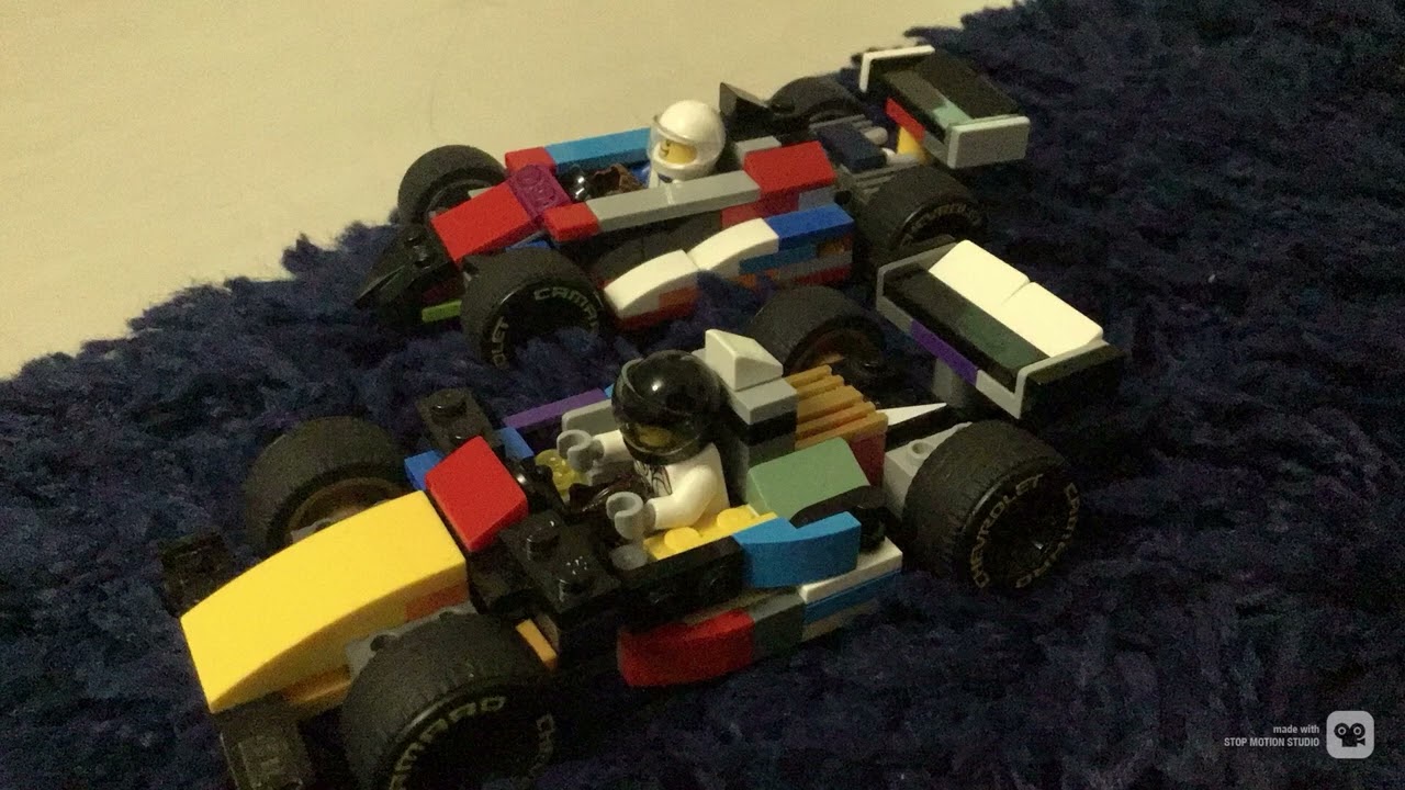 Intense championship decider race stop motion (second vid)