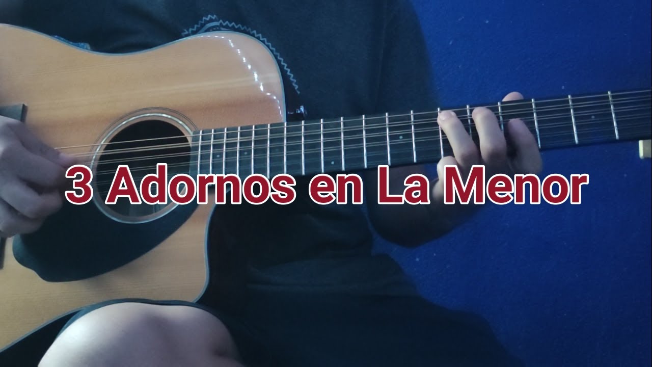 3 Adornos en tono de La menor (Am)