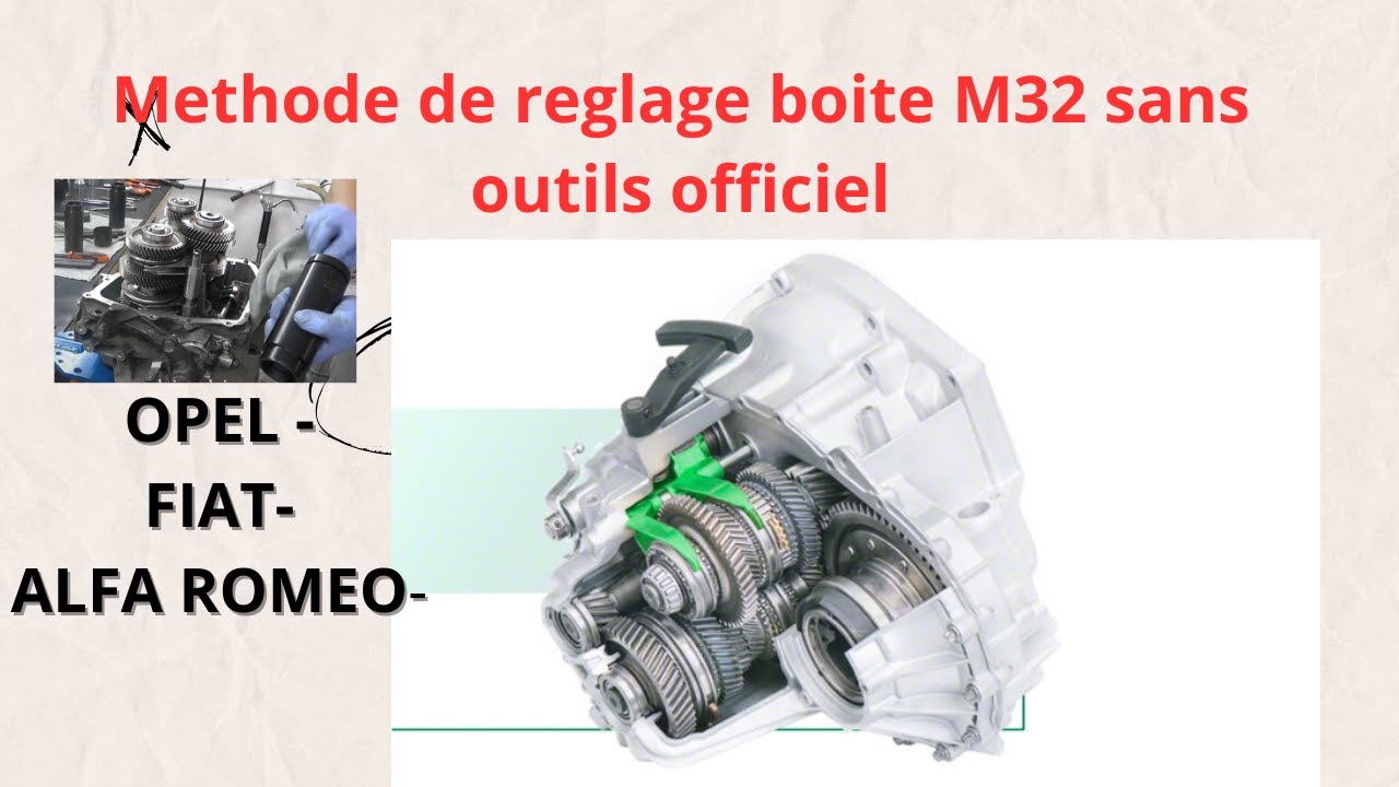 REGLAGE BOITE DE VITESSE M32