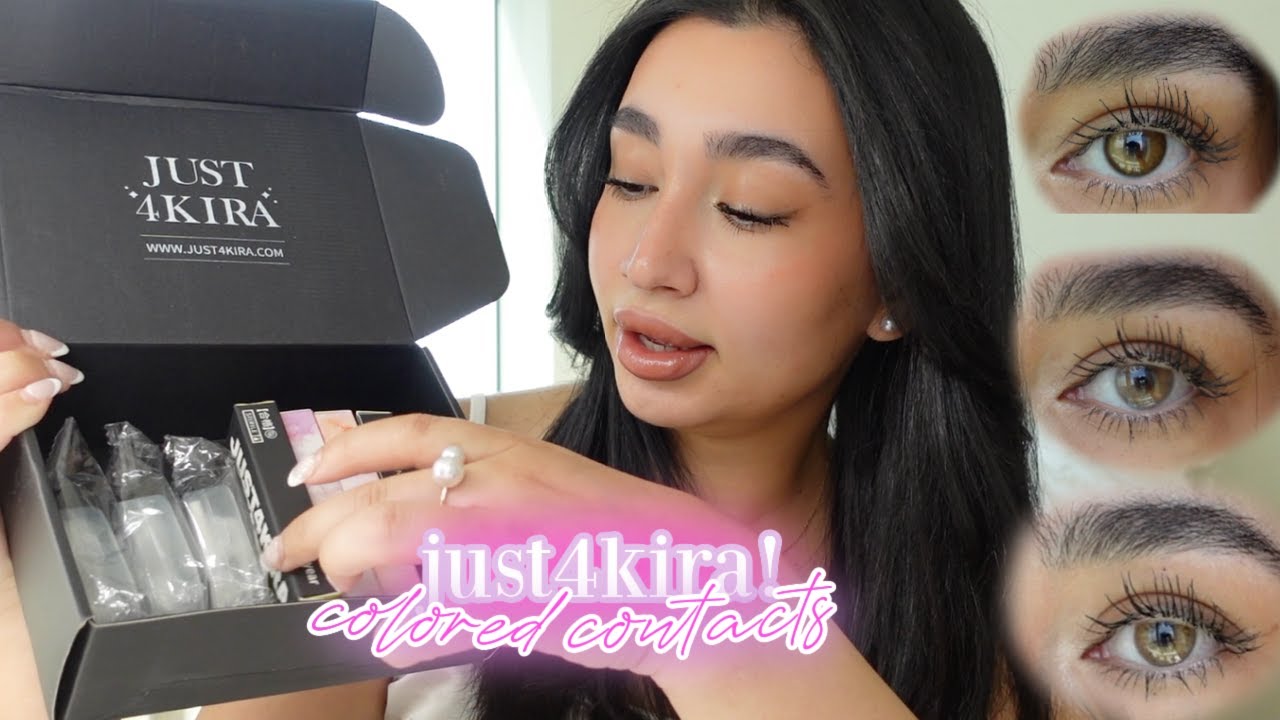 JUST4KIRA: I picked the most natural colored contacts! ✨ (hazel, green & brown) + DISCOUNT CODE 🤍