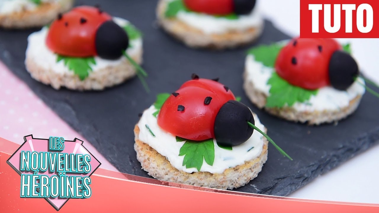 Les Nouvelles H&eacute;ro&iuml;nes - Tuto : Les bouch&eacute;es coccinelle de Miraculous