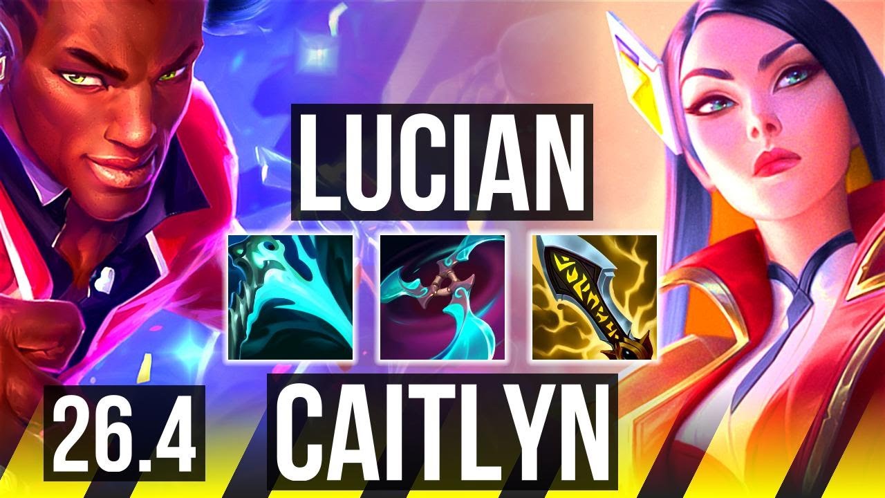 LUCIAN & Nautilus vs CAITLYN & Milio (ADC) | Good KDA: 21/1/9, 50K damage | KR Master | 26.4