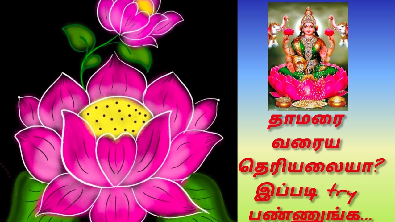 மகாலட்சுமி அருளுடன் புத்தாண்டு ஆரம்பம் தாமரை கோலத்தோட 🌸
