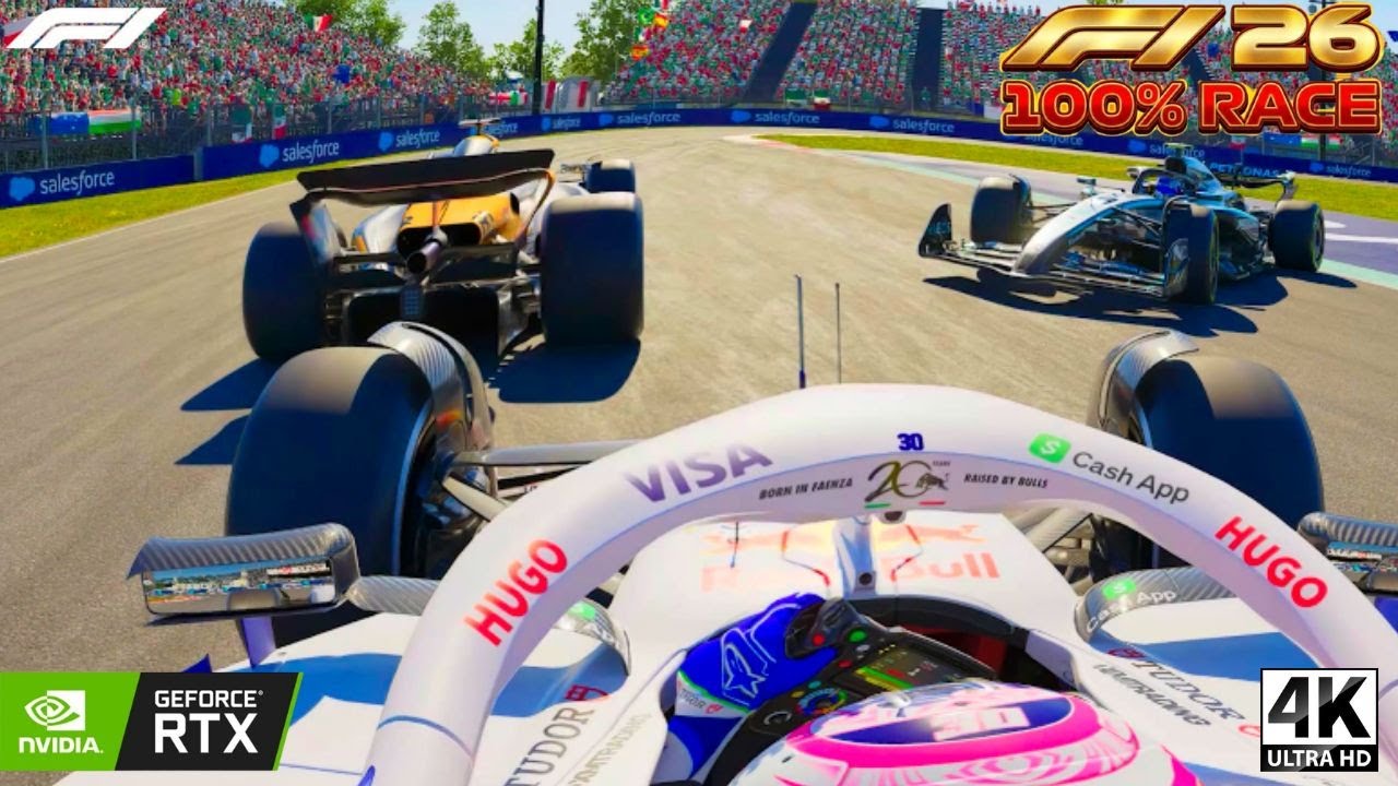 F1 26 – UItra Realistic / VCARB 01  100% Race | Stadium Battle | Real Onboard POV | 4K RTX Ultra
