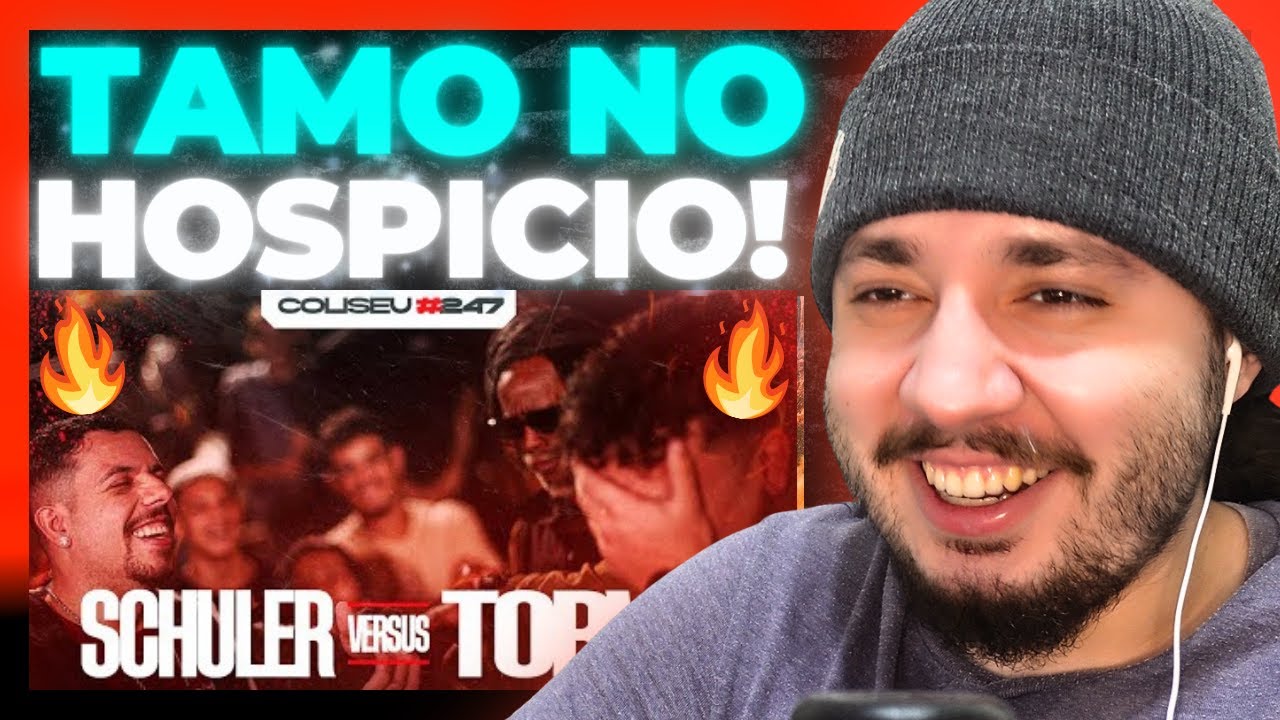 (IMPOSSÍVEL NÃO RIR 😂😂) SCHULER X TORVI - 2ª FASE - BATALHA DO COLISEU  | REACT BAUEB