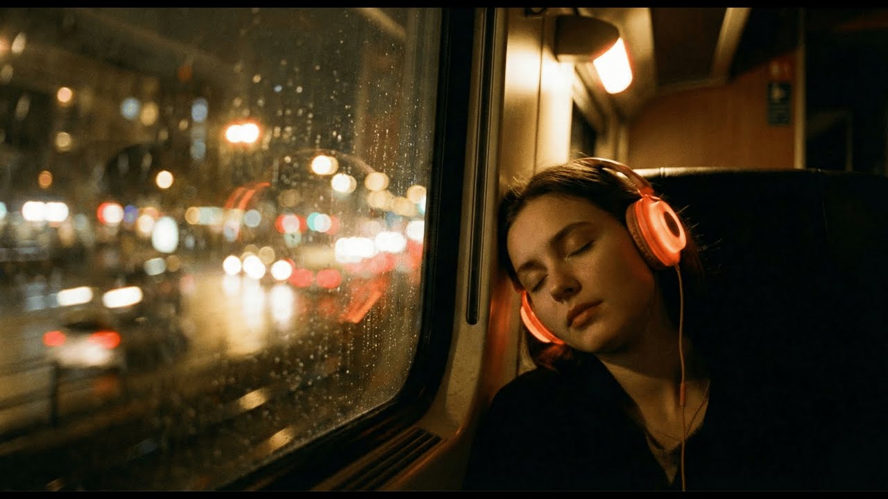 Midnight Journey: Peaceful Dreams in the City Lights.