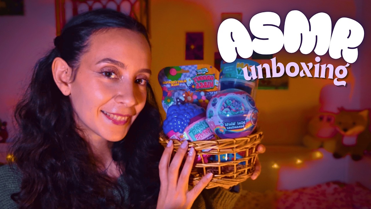 ASMR | Unboxing slime et autres découvertes du magasin Action ✨💙
