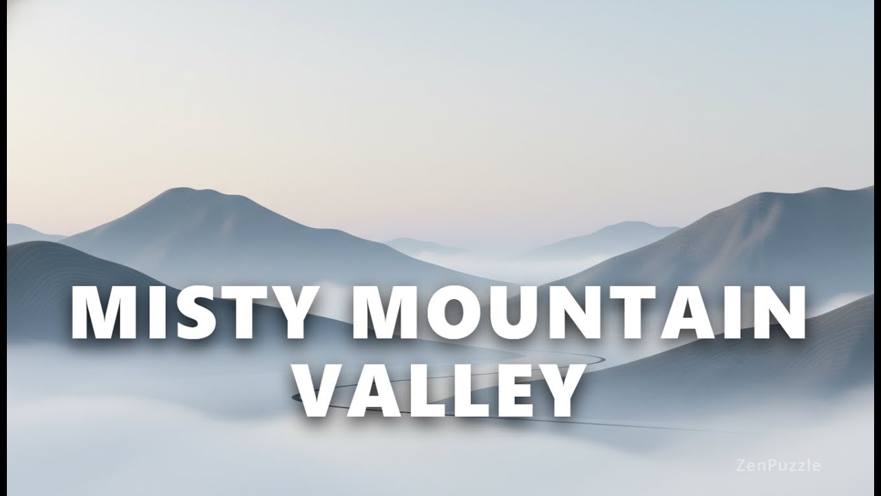Serene Mountain Valley at Sunset with Winding River Mountains & Valleys