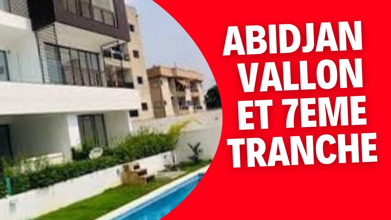 Abidjan quartier du vallon et de la 7eme tranche