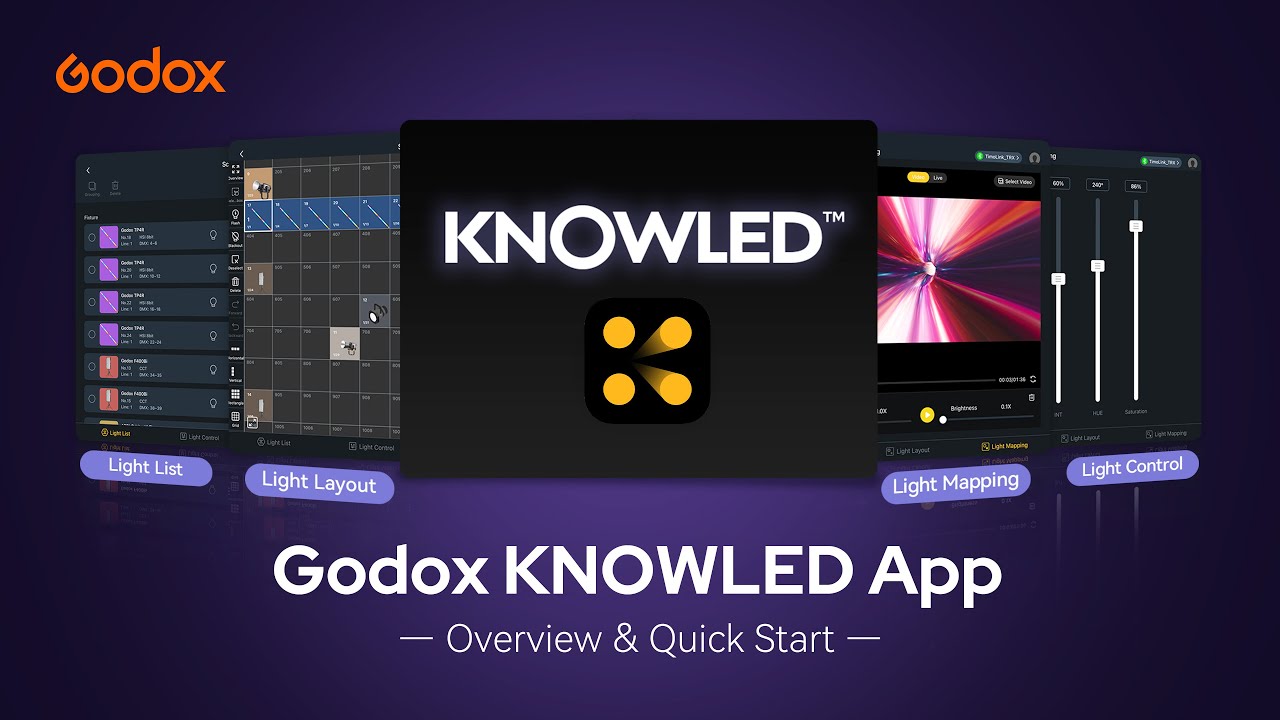Godox KNOWLED App - Overview & Quick Start (Available on iPad and Android tablets)