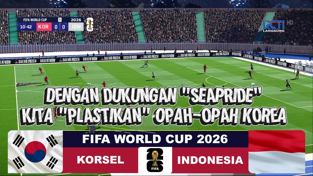 Bersatunya Semangat SEAPRIDE🔥🔥 - Korea Selatan vs Indonesia | FIFA World Cup 2026 | virtual gameplay