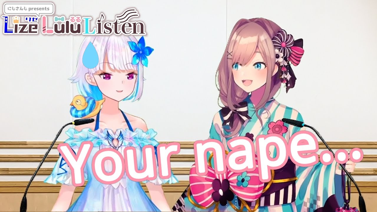 [ENG SUB] Lulu cutely non-stop complimenting Lize's hair (NIJISANJI - Lize Helesta & Suzuhara Lulu)