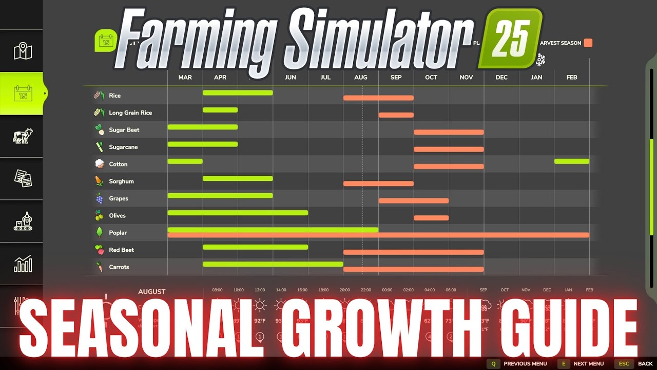 UNDERSTANDING SEASONAL GROWTH - Farming Simulator 25