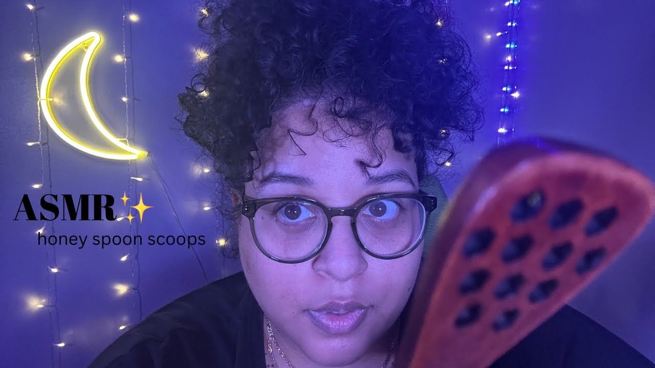 ASMR ~ 30 Minutes of Pure Mouth Sounds ~ honey spoon & scoops 