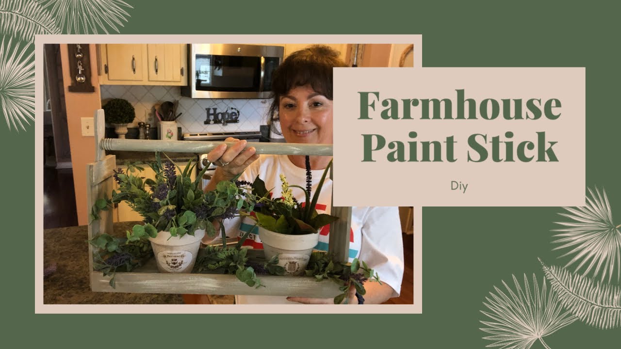 Diy Farmhouse Paint Stir Stick Flower Caddy | Paint Stir Stick Crafts
