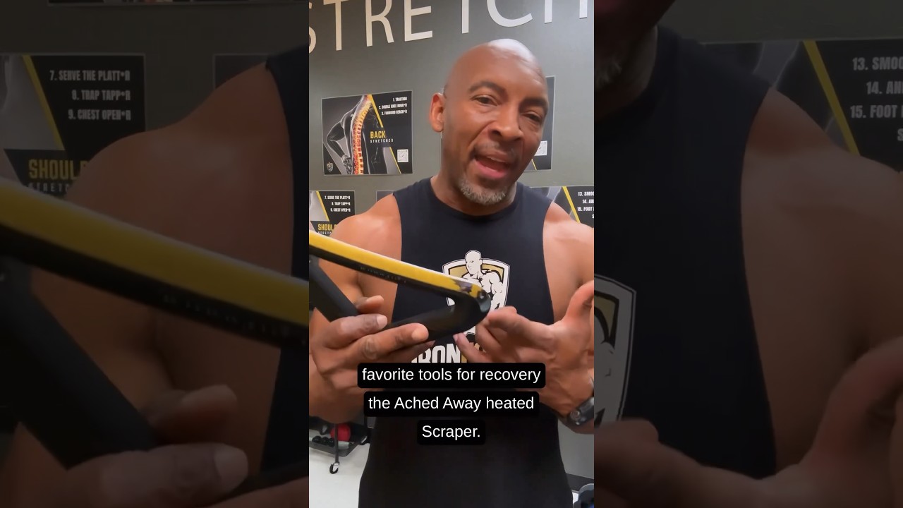 Favorite massage and recovery tool from #achedaway , It&rsquo;s the world&rsquo;s first heated muscle scraper.
