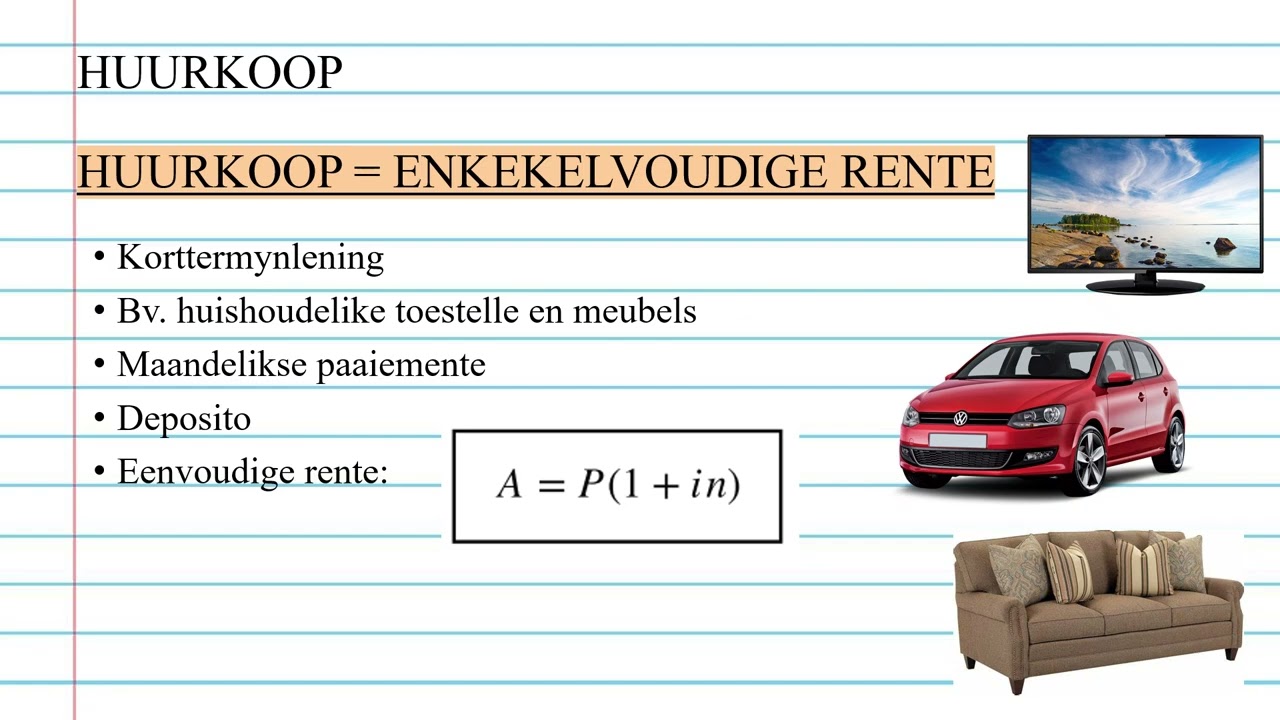 Gr8 wisk huurkoop finansies