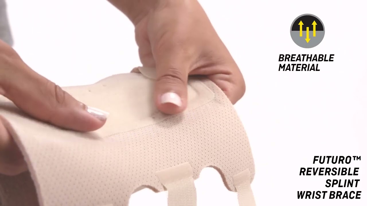 FUTURO&trade; 47853-55 Reversible Splint Wrist Brace - mp4 - English