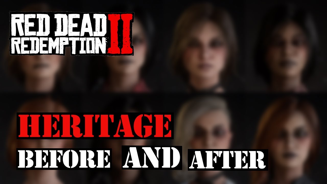 Red Dead Redemption 2 Online | Before and After - Female Heritage Types