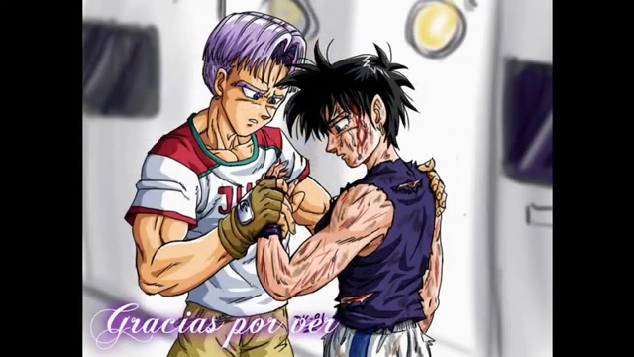 Goku conoce a sus nietos del futuro (la hija de goku)