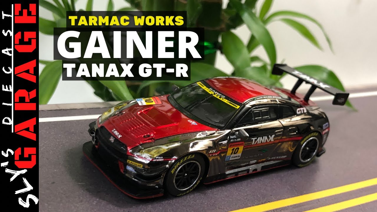 Tarmac Works 1/64 Nissan GT-R Nismo Gainer Tanax 2015 Super GT300 Champion