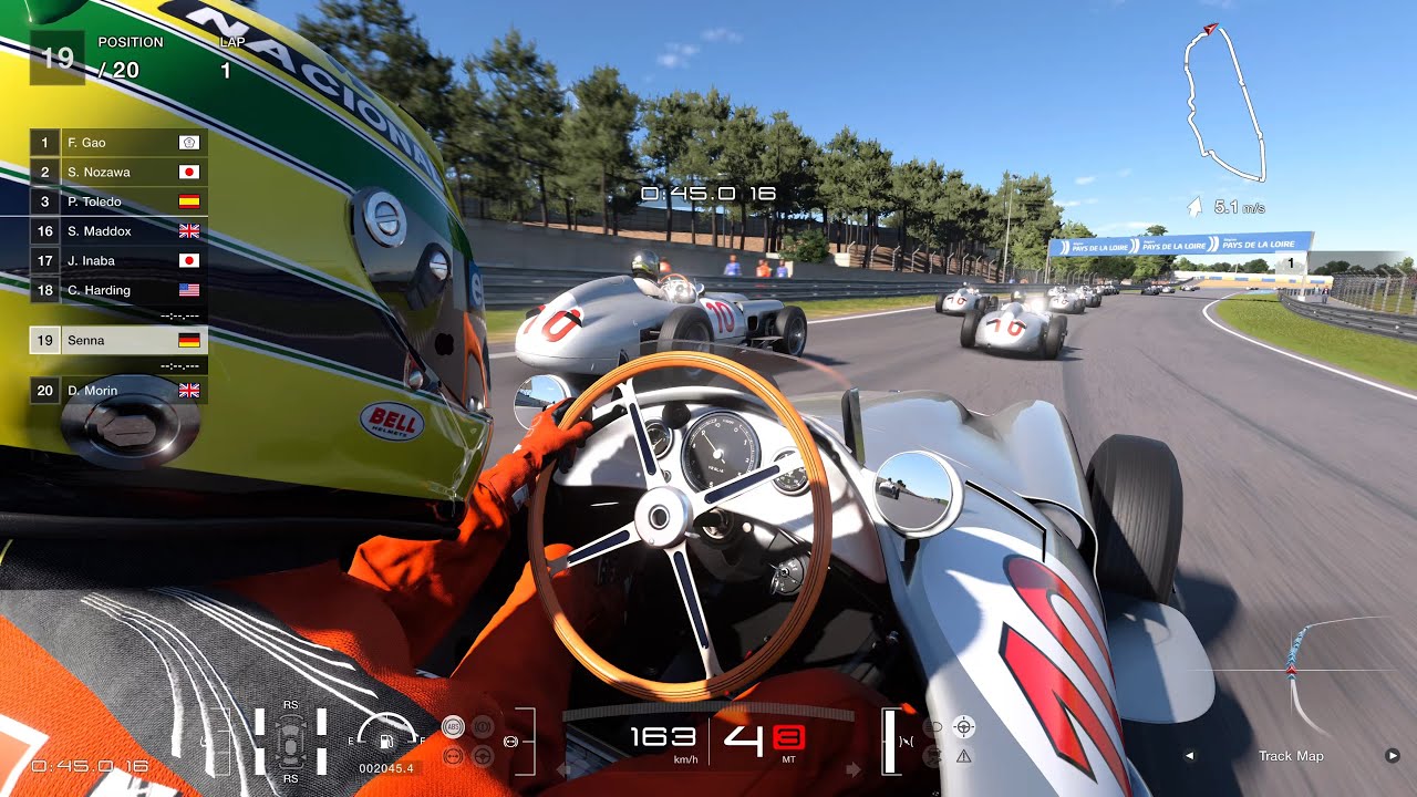 Gran Turismo 7 | 24 Heures du Mans Racing Circuit | Mercedes-Benz W 196 R | Cockpit