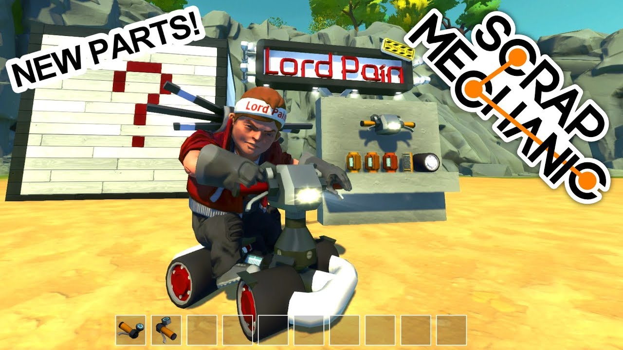 NEW PARTS & NEW GO-KART ( Scrap Mechanic Gameplay Mods )