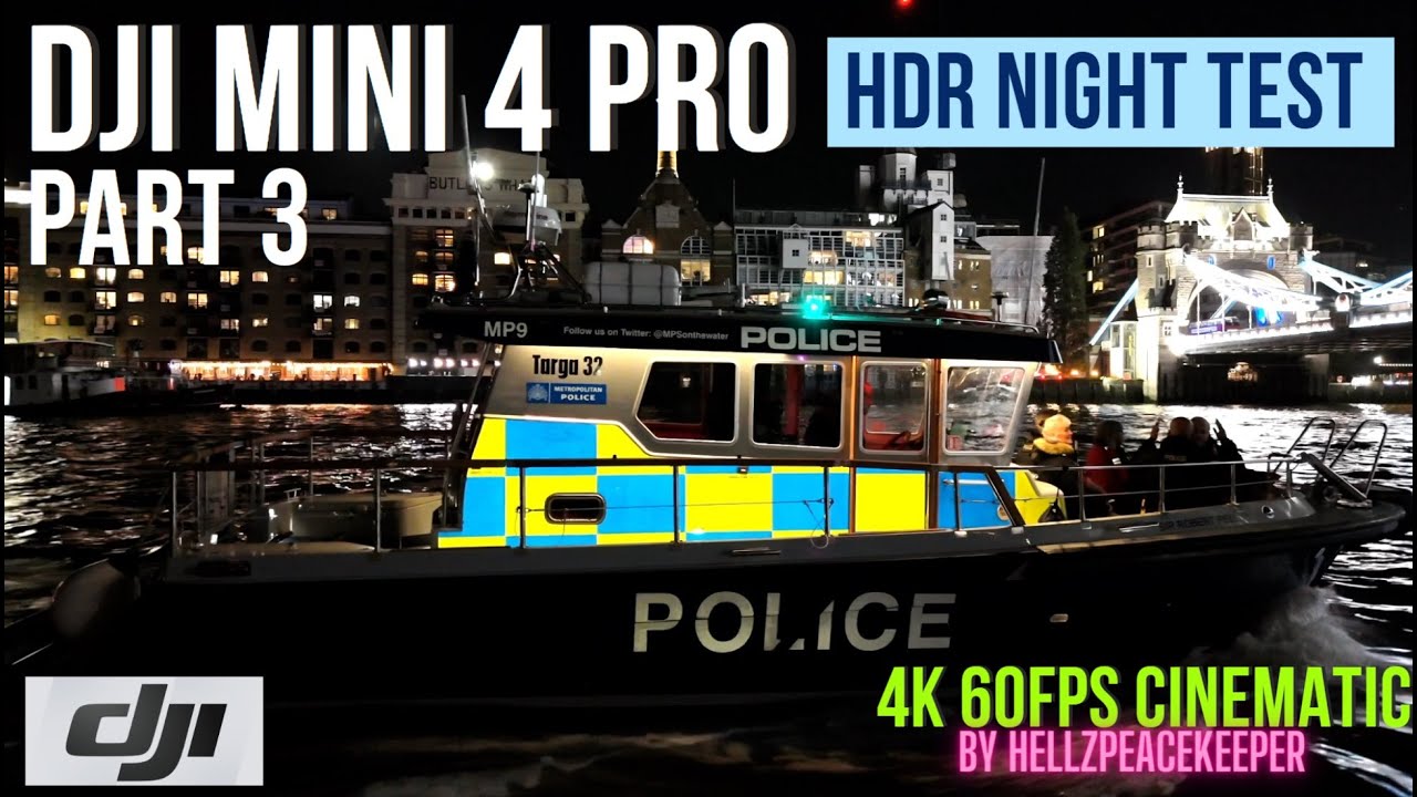 DJI MINI 4 PRO-4K HDR NIGHT TEST AMAZING LONDON CINEMATIC