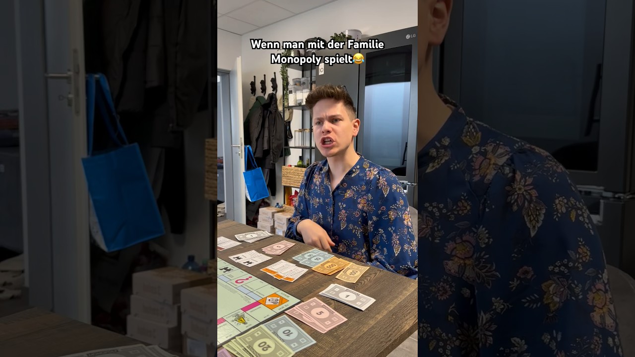 Wenn man mit der Familie Monopoly spielt😂 itsofficialmarco