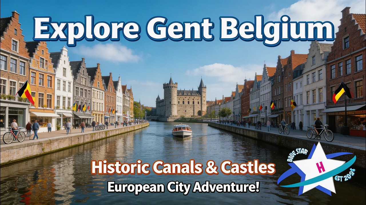 ✨ Exploring the Magical Streets of Ghent, Belgium 🇧🇪 | Bluestar-h Travel Vlog
