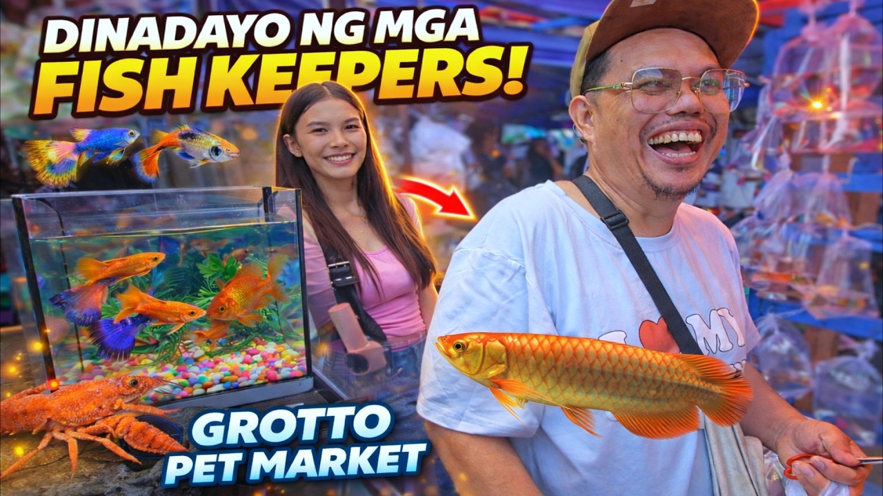Kaya Pala Dinadayo din ng Mga Fish Keepers! Mura Dito! Grotto Pet Market Dogs, Fish and Birds