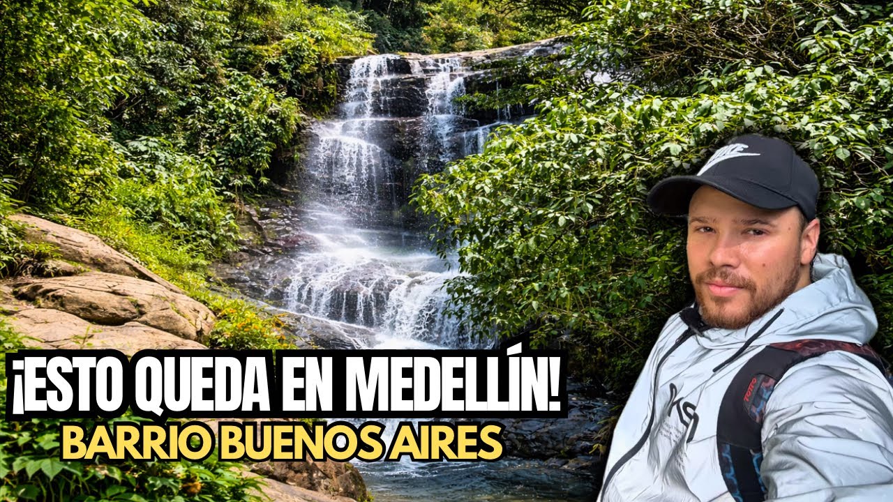 Impresionante cascada en Medellín 💦 A solo 10 minutos del centro de Buenos Aires 🛵