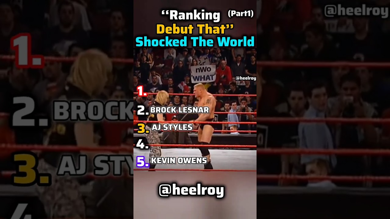 Ranking Shocking WWE Debuts!! #wwe #wrestling #debut #brocklesnar #ajstyles #kane #kevinowens #sting