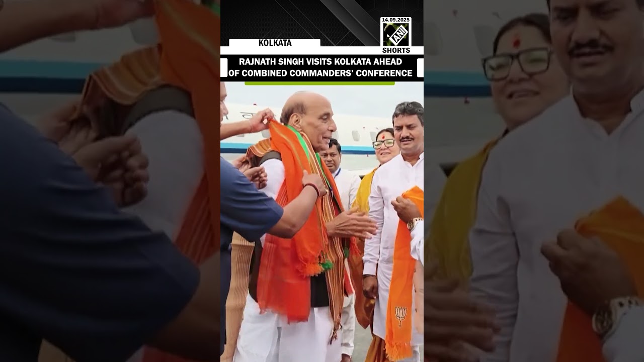 Union Defense Minister Rajnath Singh visits Kolkata ahead of Combined Commanders&rsquo; Conference