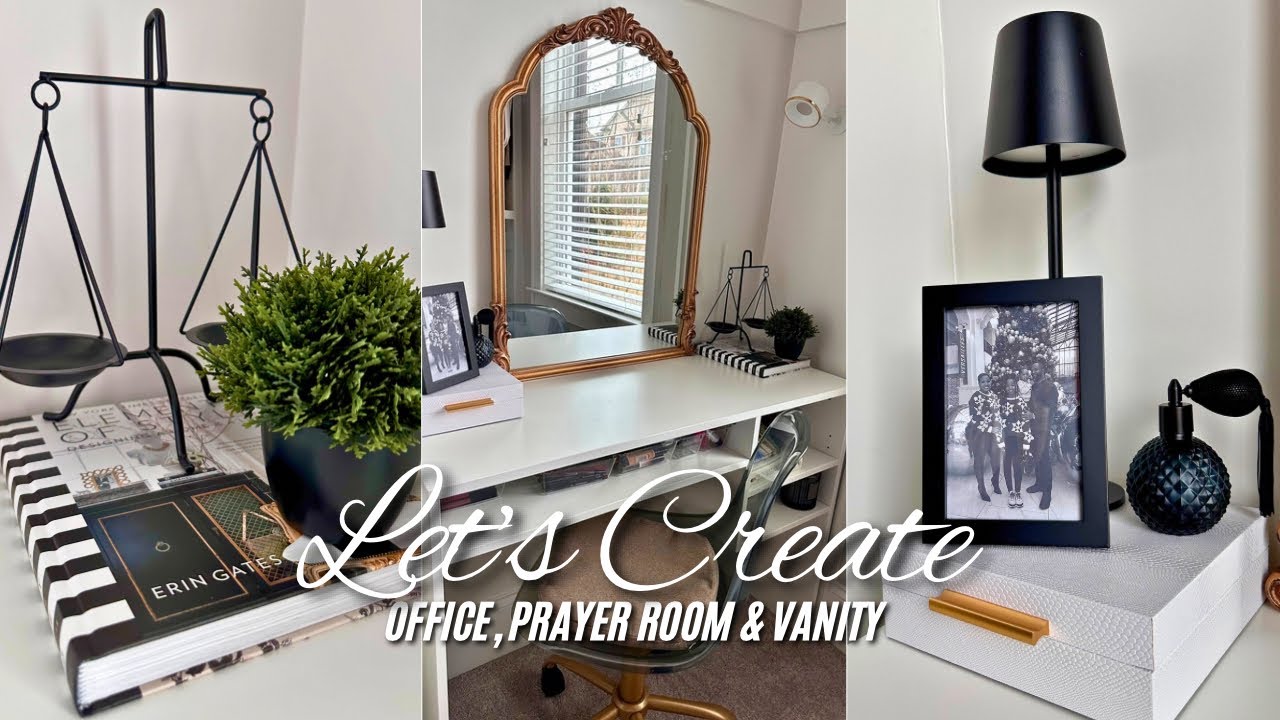 How to Create a Stylish Office, Prayer Room & Vanity Setup in Your Closet (Cloffice)