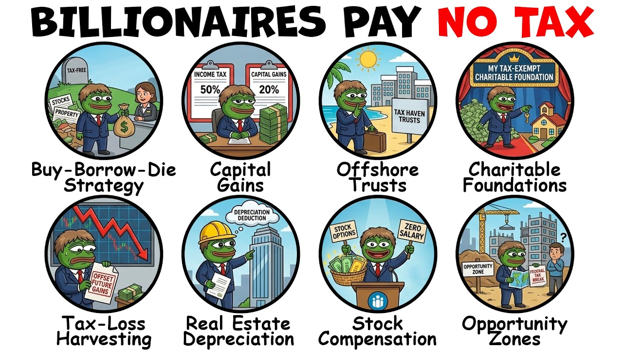 Every Way Billionaires Pay No Tax Explained in 13 Minutes