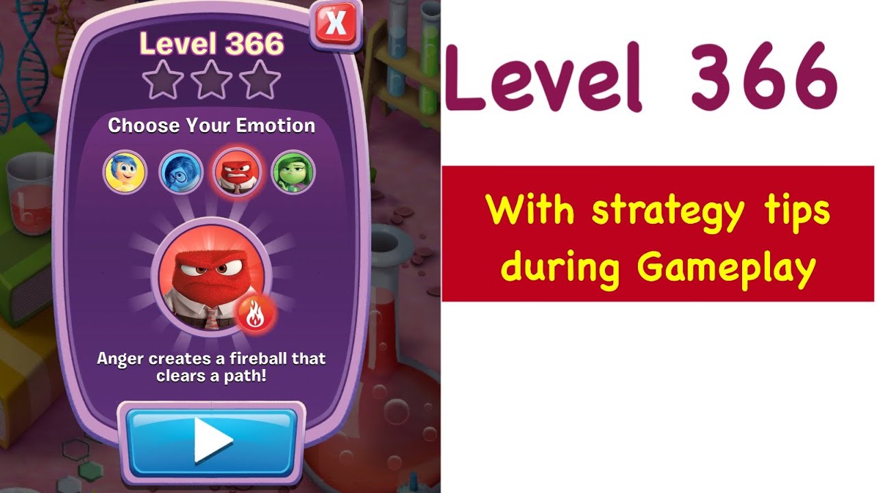 Inside Out Thought Bubbles Level 366 Tips and Strategy Gameplay Walkthrough