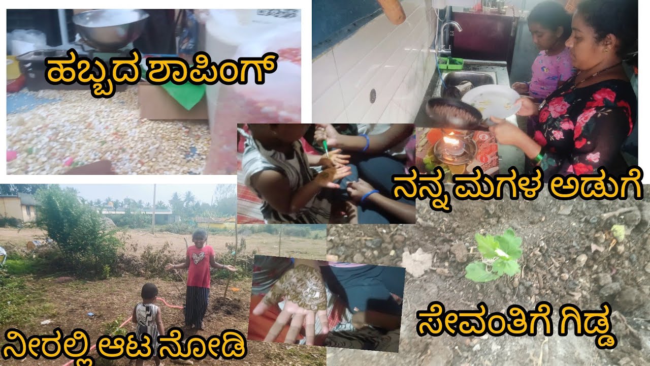 ನನ್ನ ಗಾರ್ಡನ್ ಅಲ್ಲಿ ಕಳ್ತಾನಾ madedari🥹/ಹಬ್ಬದ ಶಾಪಿಂಗ್ @manjulamalleshallinone #vlog #garden #gardaning 