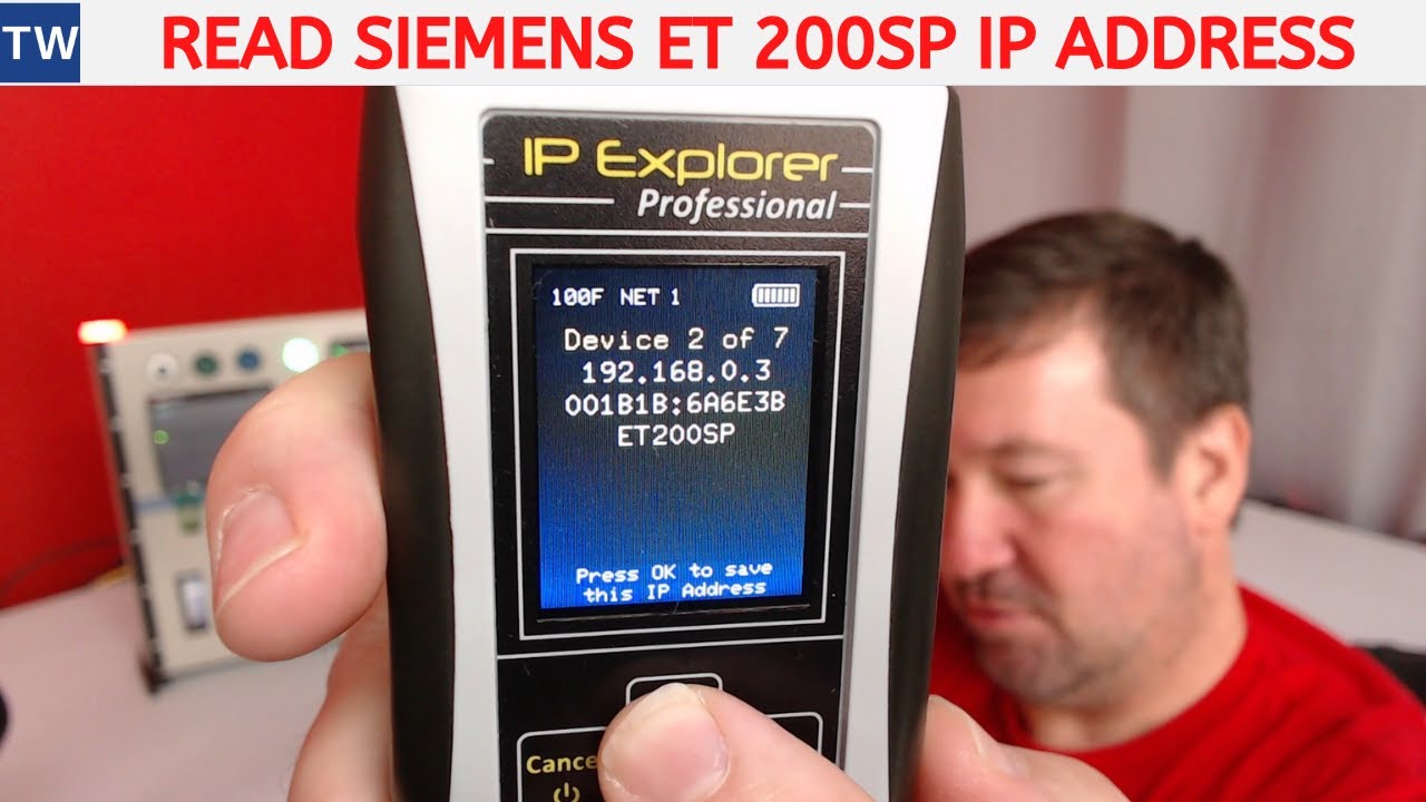 Read a Siemens SIMATIC ET 200SP Distributed I/O IP Address