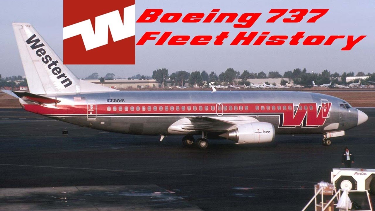 Western Airlines Boeing 737 Fleet History (1968-1987)