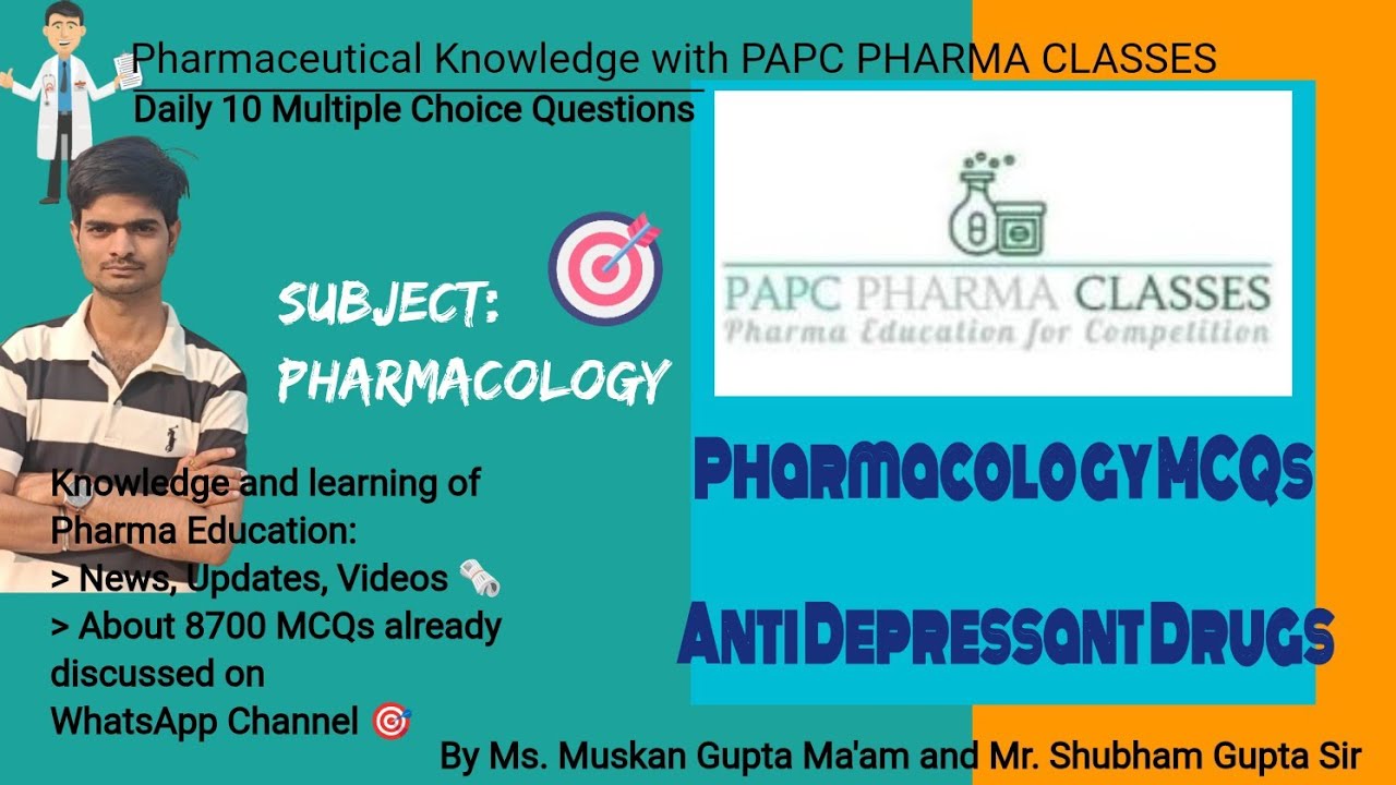 Anti Depressant Drugs Pharmacology MCQs