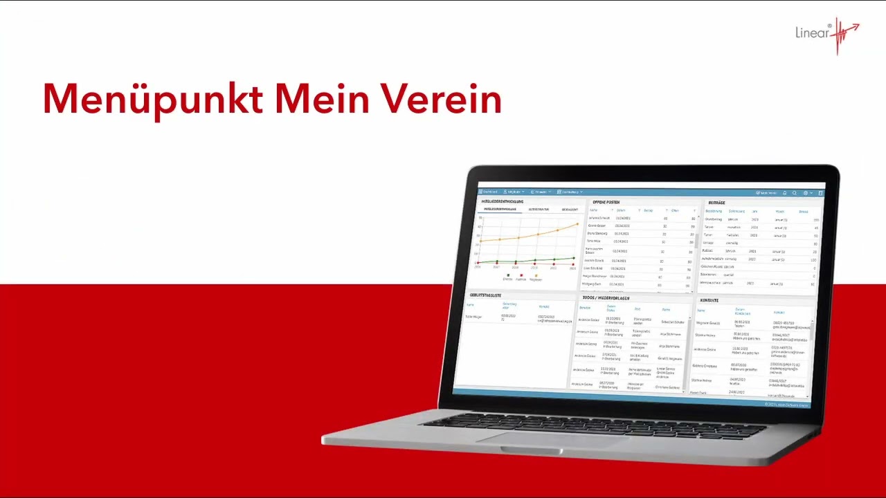 Vorstellung der Linear vereinsverwaltung online   Part 1