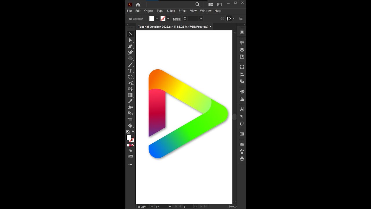 Gradient Logo Design In Adobe Illustrator CC 2022