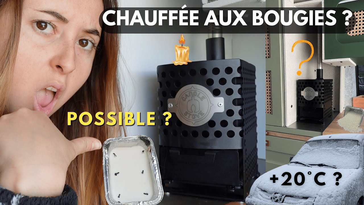 🕯️CANDLE STOVE dans mon Peugeot PARTNER : mon TEST complet du POÊLE à BOUGIE + Avis & Conseil