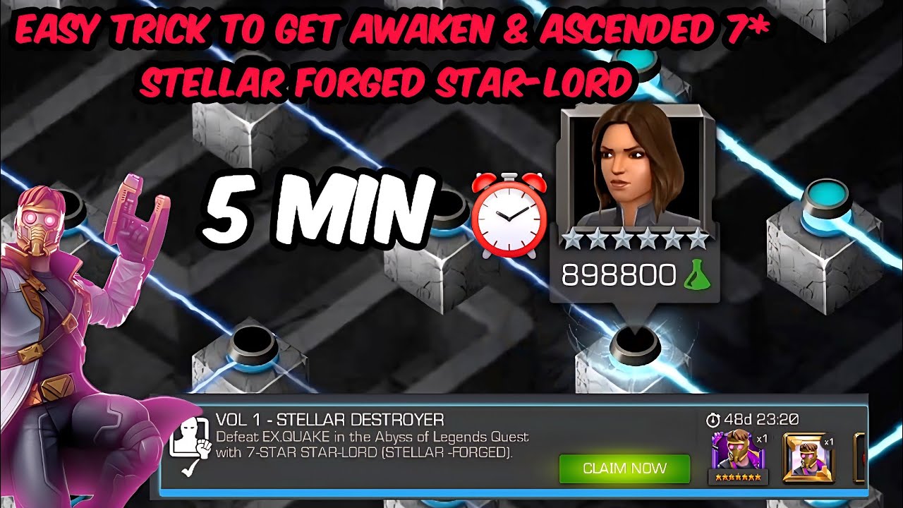 Easy Trick to Get Awakened & Ascended the Stellar Forged Star-Lord in 5 Min ⏰️ 🤣🤣🤣
